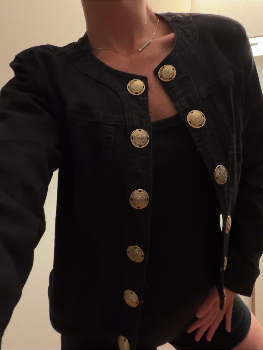 Vintage Melanie Lyne buttoned denim jacket